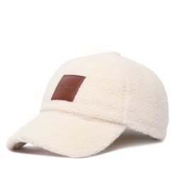Czapka z daszkiem Calvin Klein. Białe czapki i kapelusze damskie Calvin Klein, bez wzorów. Za 189.99 zł.