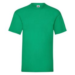 T-shirt Fruit Of The Loom Valueweight Adult Green Kelly. Białe t-shirty damskie Fruit of the Loom, bez wzorów, z bawełny, sportowe, bez kołnierzyka. Za 150.99 zł.