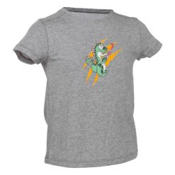 Koszulka do hokeja na trawie dla chłopców Korok FH110. Szare t-shirty dla chłopców KOROK, bez wzorów, z bawełny, bez ramiączek. Za 54.99 zł.