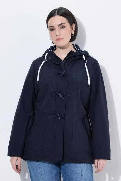 Damskie Kurtka softshellowa HYPRAR hydrofobowa guziki-kołki. Niebieskie kurtki damskie Ulla Popken, plus size, bez wzorów, z dżerseju, bez kaptura. Za 479.99 zł.