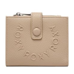 Portfel Roxy. Brązowe portfele damskie Roxy, bez wzorów. Za 59.99 zł.