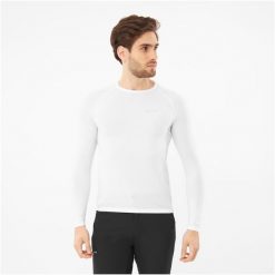 Koszulka termoaktywna z długim rękawem Viking Easy Dry Unisex. Białe koszulki sportowe damskie Viking, s, bez wzorów, z materiału, bez kołnierzyka, bez ramiączek, na fitness i siłownię. Za 93.42 zł.