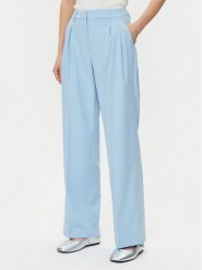 Vero Moda Spodnie materiałowe Liba 10324626 Błękitny Wide Leg. Niebieskie spodnie materiałowe damskie Vero Moda, xs, bez wzorów, z materiału. Za 129.99 zł.