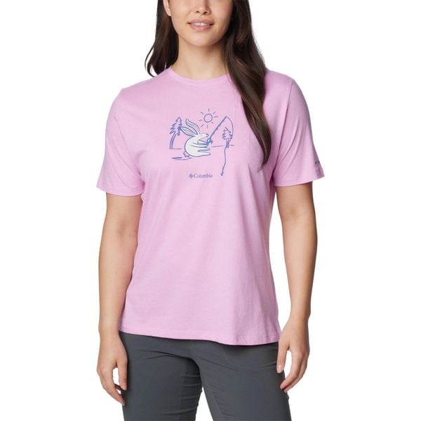 Koszulka damska Columbia Bluebird Day Relaxed Crew Neck z krótkim rękawem. Czerwone koszulki sportowe damskie Columbia, s, bez wzorów, z bawełny, bez kołnierzyka, bez ramiączek. W wyprzedaży za 116.00 zł.