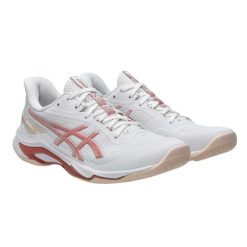 Buty do siatkówki ASICS Netburner Ballistic FF 4 Białe/Różowe. Białe obuwie sportowe damskie Asics, bez wzorów, z materiału, do siatkówki. Za 561.95 zł.