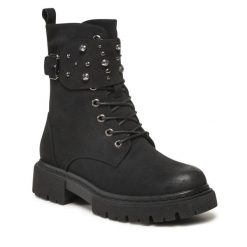 Trzewiki Jenny Fairy. Czarne botki damskie Jenny Fairy, bez obcasa, na płaskiej podeszwie, bez zapięcia. Za 107.98 zł.