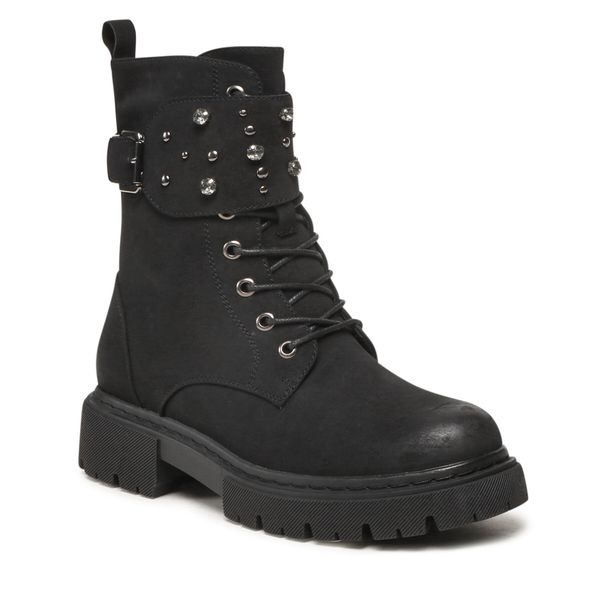 Trzewiki Jenny Fairy. Czarne botki damskie Jenny Fairy, bez obcasa, na płaskiej podeszwie, bez zapięcia. Za 107.98 zł.