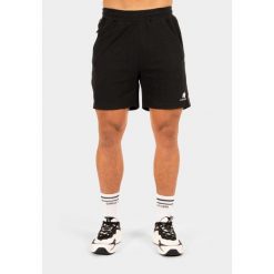 Harvey Track Szorty - Czarny. Czarne krótkie spodenki sportowe męskie GORILLA WEAR, bez wzorów, na fitness i siłownię. Za 189.00 zł.