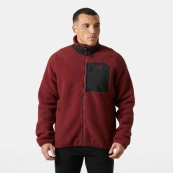 Kurtka z dresu Helly Hansen Panorama Pile Block. Czerwone kurtki męskie Helly Hansen, m, bez wzorów, z dresówki, casualowe, bez kaptura. Za 567.50 zł.