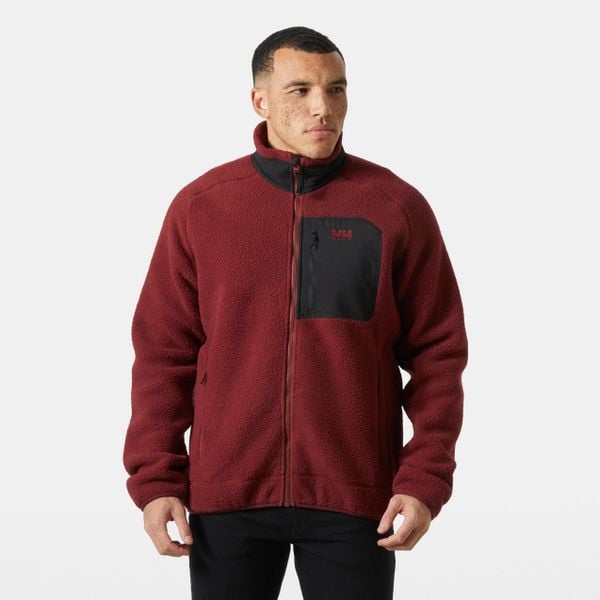 Kurtka z dresu Helly Hansen Panorama Pile Block. Czerwone kurtki męskie Helly Hansen, m, bez wzorów, z dresówki, casualowe, bez kaptura. Za 567.50 zł.