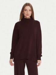 Kontatto Sweter 3M0822C Brązowy Relaxed Fit. Brązowe swetry damskie Kontatto, m, bez wzorów, z wiskozy, bez kołnierzyka, bez ramiączek, bez kaptura. Za 319.99 zł.