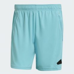 Szorty treningowe Train Essentials Logo. Czarne krótkie spodenki sportowe męskie Adidas, uniwersalny, bez wzorów, z materiału, na fitness i siłownię. Za 79.50 zł.