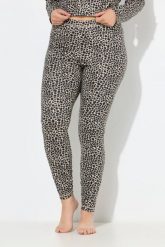 Damskie Funkcyjne legginsy narciarskie wzór panterka wąskie nogawki z recyklingu. Czarne legginsy damskie Ulla Popken, plus size, bez wzorów, z elastanu. Za 223.99 zł.