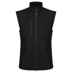 Ocieplana Męska Softshell Z Recyklingu. Czarne kurtki męskie Regatta, m, bez wzorów, z softshellu, sportowe, bez kaptura. Za 134.99 zł.