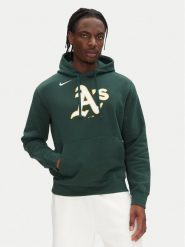 Nike Bluza NKDK-3EY-FZ-CKX Zielony Regular Fit. Zielone bluzy męskie Nike, l, bez wzorów, z bawełny, bez kaptura. Za 229.99 zł.