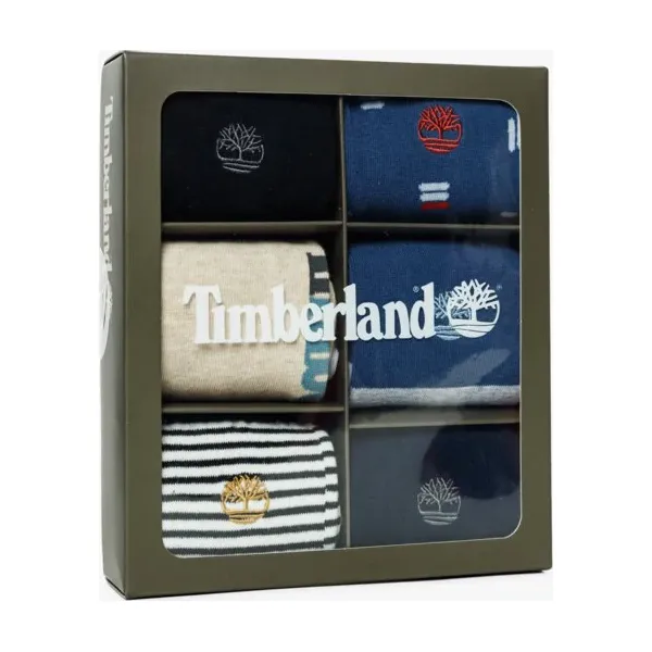 Timberland Skarpety 6Pk Tbl Geo Stripe Crew , multicolor, rozmiar M. Skarpety męskie Timberland, bez wzorów, z bawełny. W wyprzedaży za 99.99 zł.