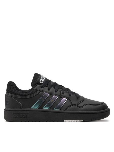 Adidas Sneakersy Hoops 3.0 K GZ9671 Czarny. Czarne buty sportowe dziewczęce Adidas, bez wzorów, ze skóry, bez zapięcia. Za 119.99 zł.