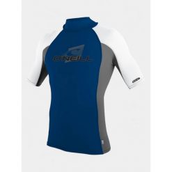 Rashguard z kołnierzem typu golf O'Neill Premium Skins. Białe koszulki sportowe męskie O'Neill, bez wzorów, bez kołnierzyka, bez ramiączek, na golfa. Za 212.50 zł.