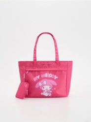 Torba shopper My Melody - intensywny róż. Czerwone torby i plecaki dziecięce Reserved, z tkaniny. W wyprzedaży za 69.99 zł.