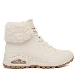 Trzewiki Skechers. Botki damskie Skechers, bez obcasa, na płaskiej podeszwie, bez zapięcia. Za 369.99 zł.