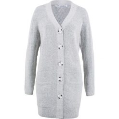 Sweter rozpinany, długi rękaw bonprix szary melanż. Kardigany damskie marki bonprix. Za 89.99 zł.