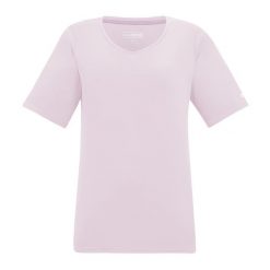 T-shirt Damski W Serek Fingal. Czerwone t-shirty damskie Regatta, bez wzorów, casualowe, bez kołnierzyka. Za 76.99 zł.