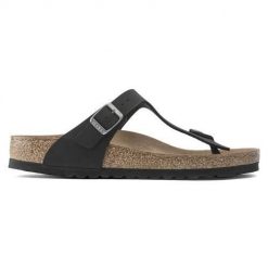 Japonki damskie Birkenstock Gizeh Bfbc. Czarne skarpety damskie Birkenstock, bez wzorów, z materiału. Za 359.00 zł.