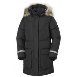 Parka damska Helly Hansen Bouvet down. Czarne kurtki damskie Helly Hansen, na zimę, bez wzorów, bez kaptura, trekkingowe. Za 2,323.90 zł.