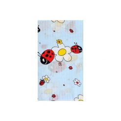 PIELUCHA tetrowa 70x80cm Biedroneczki i kwiatuszki Niebieska. Śliniaki dla dzieci marki Pulp. Za 3.31 zł.