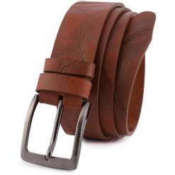Pasek męski BELTIMORE r.100-115 cm E35 brązowy. Brązowe paski damskie bez wzorów. Za 65.99 zł.