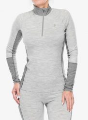 Bluza termoaktywna damska Peak Performance Magic Half Zip. Szare bluzy damskie Peak Performance, l, bez wzorów, z elastanu, bez kaptura. Za 324.49 zł.