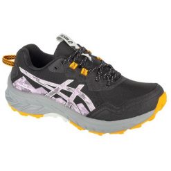 Buty do biegania Asics Gel-Venture 10 1012B759-002 czarne. Czarne obuwie sportowe damskie bez wzorów, z gumy, do biegania. Za 450.76 zł.