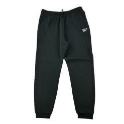 Second life - Spodnie dresowe męskie Reebok - Jak nowy. Czarne spodnie sportowe męskie Reebok, l, bez wzorów, z dresówki, na fitness i siłownię. Za 106.46 zł.