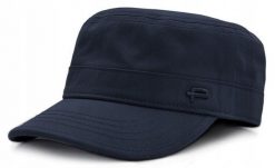 Męska Czapka, Wiosenno-Letnia - Patrolówka - Pako Jeans - Granatowa. Niebieskie czapki i kapelusze męskie Pako Jeans, na lato, bez wzorów, z bawełny. Za 75.00 zł.