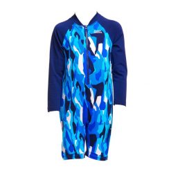 Kombinezon UPF 50+ dziecięcy Funky Trunks Go Jump Suit. Niebieskie kąpielówki dla chłopców FUNKY TRUNKS, bez wzorów. Za 119.99 zł.