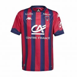 Koszulka domowa Clermont Foot 63 2026. Czerwone koszulki sportowe męskie Kappa, bez wzorów, bez kołnierzyka, bez ramiączek, do piłki nożnej. Za 454.50 zł.