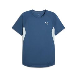 Koszulka Puma Lifestyle Velocity. Niebieskie koszulki sportowe męskie Puma, bez wzorów, bez kołnierzyka, bez ramiączek, do biegania. Za 94.99 zł.