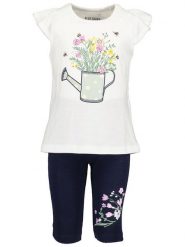 Blue Seven Komplet bluzka i legginsy 726019 X Kolorowy Slim Fit. Niebieskie bluzki dla dziewczynek Blue Seven, bez wzorów, z bawełny. Za 79.99 zł.