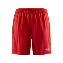 Szorty Craft Premier. Czerwone krótkie spodenki sportowe męskie Craft, l, bez wzorów, z materiału, na fitness i siłownię. Za 175.00 zł.