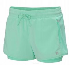 Spodenki tenisowe Fila Shorts Elea. Zielone szorty sportowe damskie Fila, s, bez wzorów, z materiału, eleganckie, tenisowe. Za 215.00 zł.