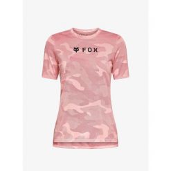 Koszulka rowerowa damska Fox Ranger Tru Dri SS Jersey. Czerwone koszulki sportowe damskie FOX, bez wzorów, z jersey, bez kołnierzyka, bez ramiączek, rowerowe. Za 269.49 zł.