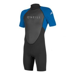 Pianka ONEILL REACTOR-2 2MM BACK ZIP S/S SPRING Black / Ocean XXXXL. Niebieskie buty sportowe męskie O'Neill, z neoprenu, bez zapięcia, rowerowe. Za 388.00 zł.
