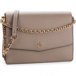 Torebka TORY BURCH - Robinson Convertible Shoulder Bag 46333 Grey Heron 082. Szare torebki do ręki damskie Tory Burch, ze skóry. Za 1,679.00 zł.