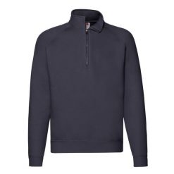 Bluza Unisex Premium Quarter Zip Raglan Dla Dorosłych. Niebieskie bluzy męskie Fruit of the Loom, l, bez wzorów, bez kaptura. Za 143.99 zł.