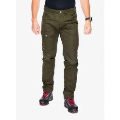 Spodnie turystyczne męskie Fjallraven Greenland Jeans Long. Zielone spodnie sportowe męskie Fjällräven, na lato, m, bez wzorów, z jeansu, trekkingowe. Za 545.99 zł.