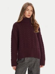 Barbour Golf Embleton LKN1692RE88 Bordowy Regular Fit. Czerwone swetry damskie Barbour, bez wzorów, z wełny, bez kołnierzyka, bez ramiączek, bez kaptura. Za 529.99 zł.