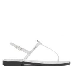 Sandały REPLAY. Szare sandały damskie Replay, bez wzorów, bez obcasa, na płaskiej podeszwie, bez zapięcia. Za 439.99 zł.