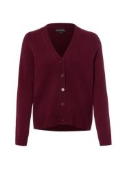 Franco Callegari kardigan z merynosów Kobiety Wełna merino czerwony, S. Czerwone kardigany damskie Franco Callegari, s, bez wzorów, z wełny. Za 349.95 zł.