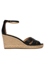 LAUREN RALPH LAUREN Espadryle 802P04433001 Czarny. Czarne sandały damskie Lauren Ralph Lauren, bez wzorów, ze skóry, bez obcasa, bez zapięcia. Za 769.99 zł.