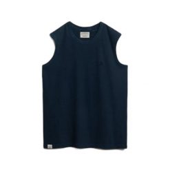 Tank top Superdry Classic. Niebieskie t-shirty męskie Superdry., s, bez wzorów, z materiału, klasyczne, bez kołnierzyka. Za 141.25 zł.